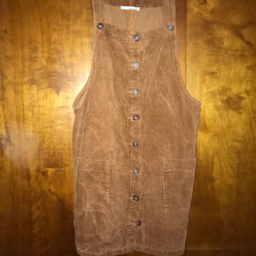 Overall corduroy dress